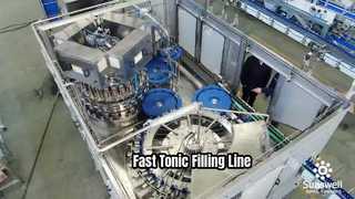12000BPH 2Oz Glass Bottle Tonic Beverage Filling line