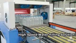 View Industrial  Mineral or sparkling Water Filling Machines / PET bottle filling line system Demo