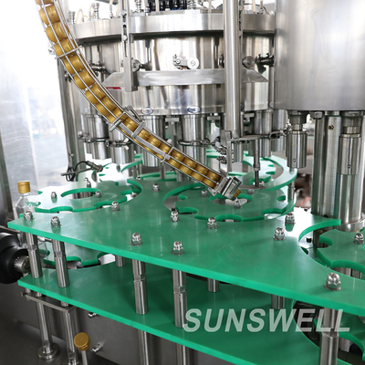 Sunswell Edible Oil Bottling Liquid Filling Machine 1000ml Capper 5 PLC