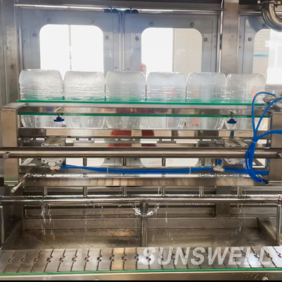 High Accuracy Fully Automatic 5L Linear Type Mineral Water Rinsing Bottling Capping Plant