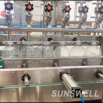 High Accuracy Fully Automatic 5L Linear Type Mineral Water Rinsing Bottling Capping Plant