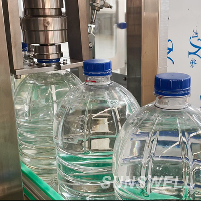 High Accuracy Fully Automatic 5L Linear Type Mineral Water Rinsing Bottling Capping Plant