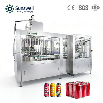 High Speed 18000CPH 200ml Soda Can CSD Canning Filling Line