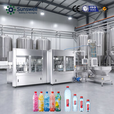 Automatic 24000BPH 500ml Pure Water Bottling Production Line Rinsing Filling Capping Unit