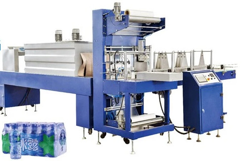 Linear Type Automatic PE Film Shrink Packaging Equipment For Soft Drink Liquor CSD Can