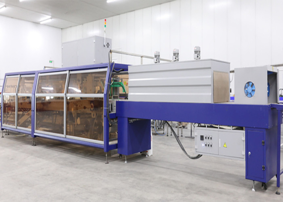 Automatic Box Shrink Packaging Equipment / Carton Box Wrapping Machine