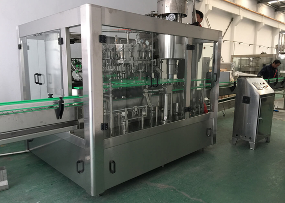 CO2 Carbonated Sparking Water Bottle Filling Equipment , Juice Filling Machine