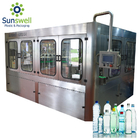 14 Heads Rotary Drinking Water Rinsing Filling Capping And Labeling Product Line