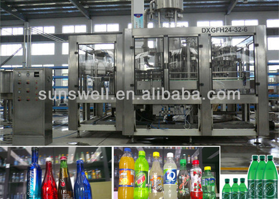 PET  Automatic Soft Drink Carbonated Filling Machine PLC Control