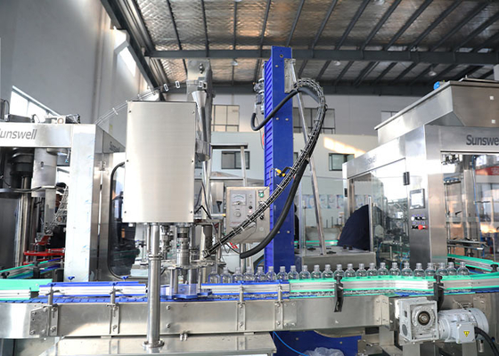 Linear Weighting PET Bottle Filling Line 2000BPH With 8 Nozzles