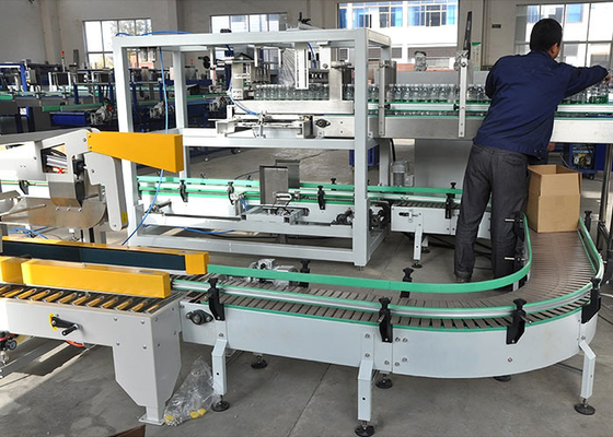 Automatic Drop Down Carton Case Packer 30packs/Min Wrapping Machine