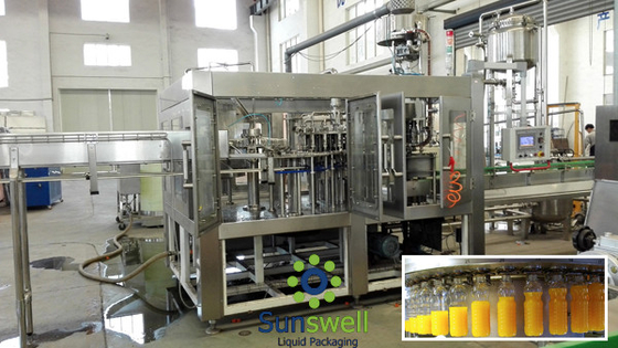 CE Certificated Monoblock Filling Machine 380V 50HZ for hot filling