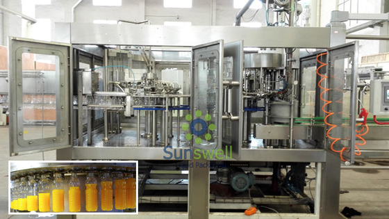 Fruit Juice Crush Water Treatment Line , Juice Bottling Equipment