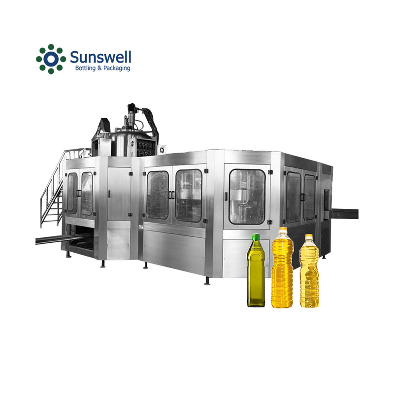 Rotary Pet Bottle Oil Filling Machine 36000BPH Sunflower Oil