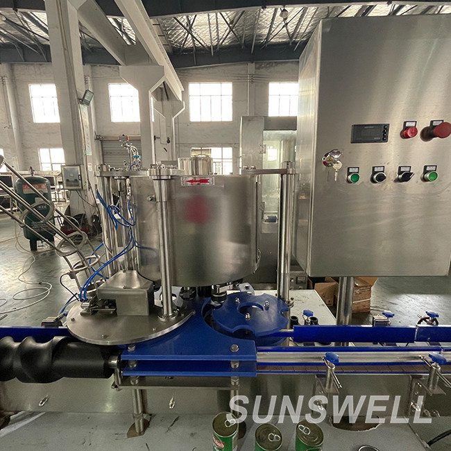 Soda Water ISO Aluminum Beverage Can Filling Machine Can Sealing Transparent