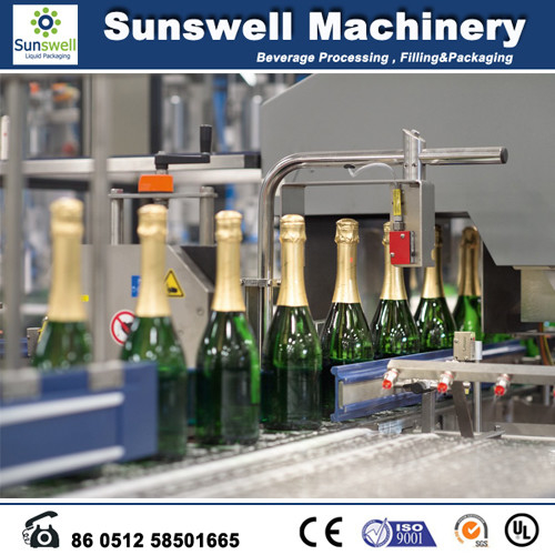 1200 Capacity Beer Bottling Machine Automatically Transferred By A Star Wheel
