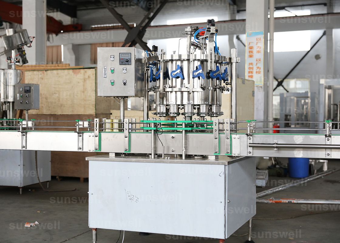 Aluminum energy drinks, beer Pop Can automatic rotary Filling Machine 1,500BPH (330ml)