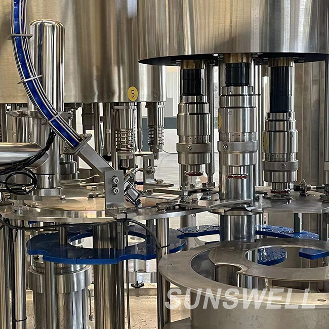 Rotary Type Spring Water Rinsing Bottling Capping Monoblock Production Line Machine