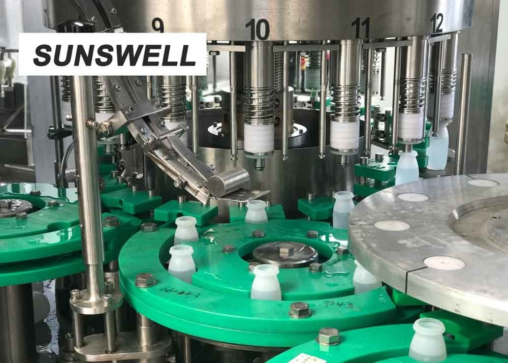 Sunswell Customized Bottle Shape  Liquid Filling Machine  With Aluminum Foil Sealing