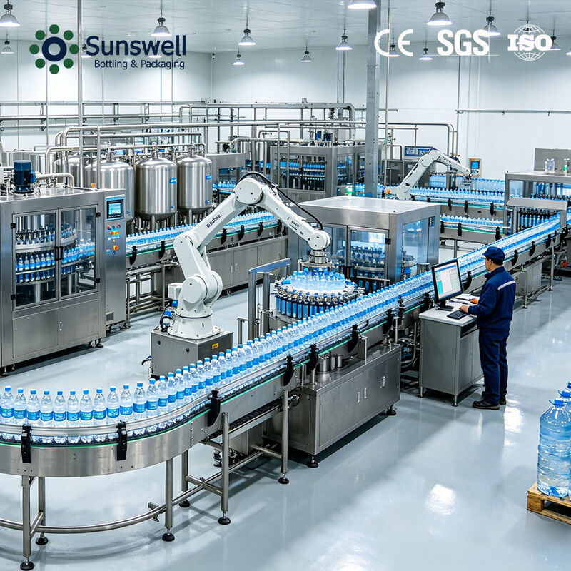 Sunswell Automatic Water Beverage Filling Production Line