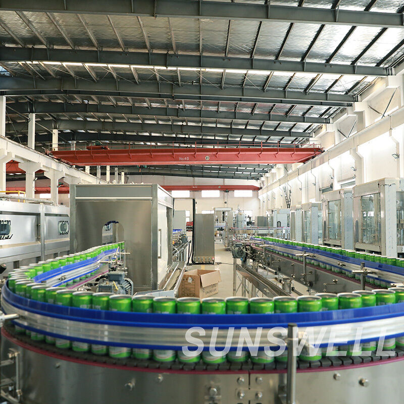 Automatic 18000CPH 200ml Aluminum Can Carbonated Drink Canning Line