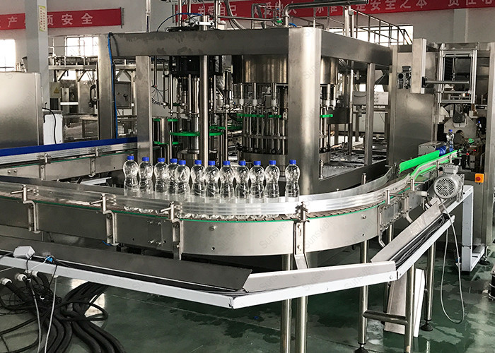 PET Bottled Water Production Line , Liquid Filling And Sealing Machine