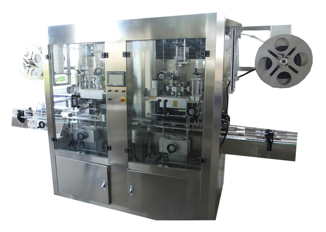 Fully Automatic High Speed Double Heads PVC Film Sleeve Labeling Machine for Plastic Bottle