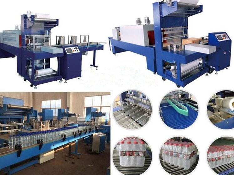 Safe 4 Bar Shrink Wrapping Machine For Little Container / Bottle Water / Glass Bottle