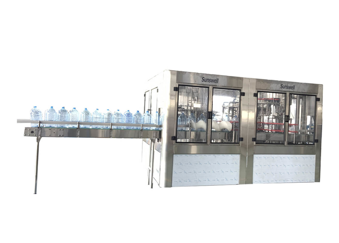 Rotary Type 5L Big Bottle Water Filling Machines , Water Bottling Equipment