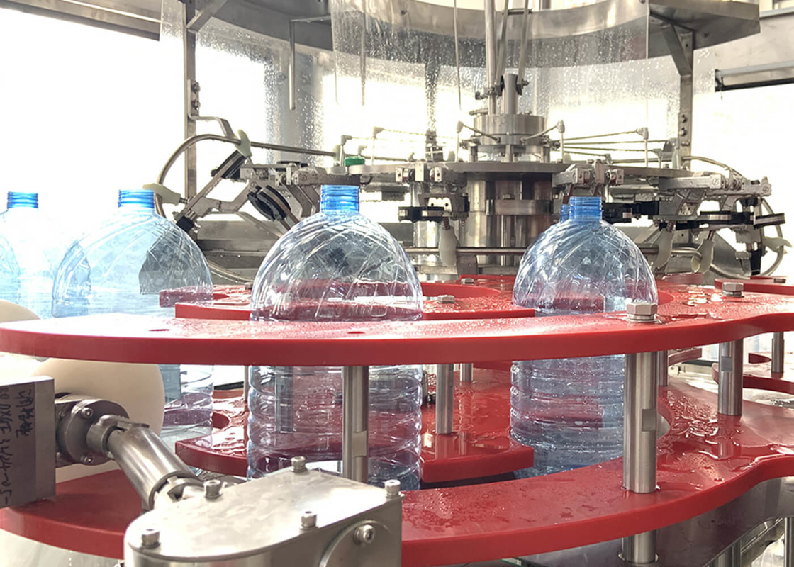 Drinking Water Washing Filling Capping Bottling Production Line For 3L - 15L Gallon Jar