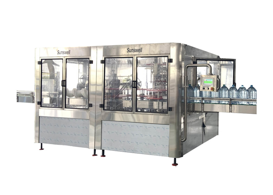 3 - In - 1 Water Filling Machines , Bottle Washing Filling And Capping Machine Fully Automatic