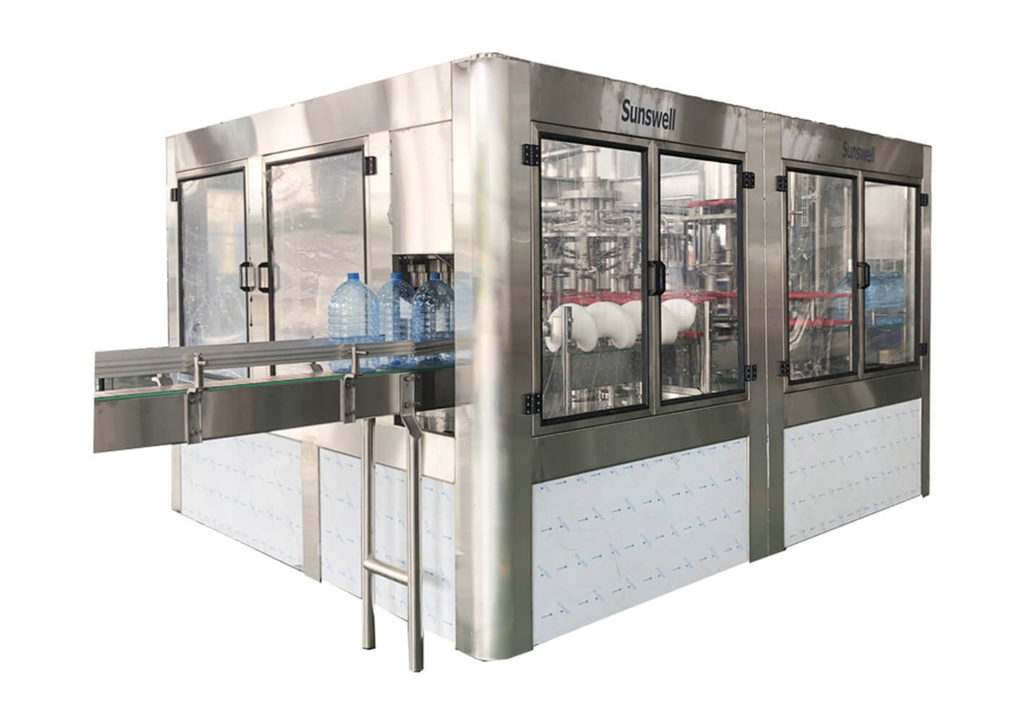 Full Auto 3-15L Jar Water Filling Machines With Washing And Capping Function