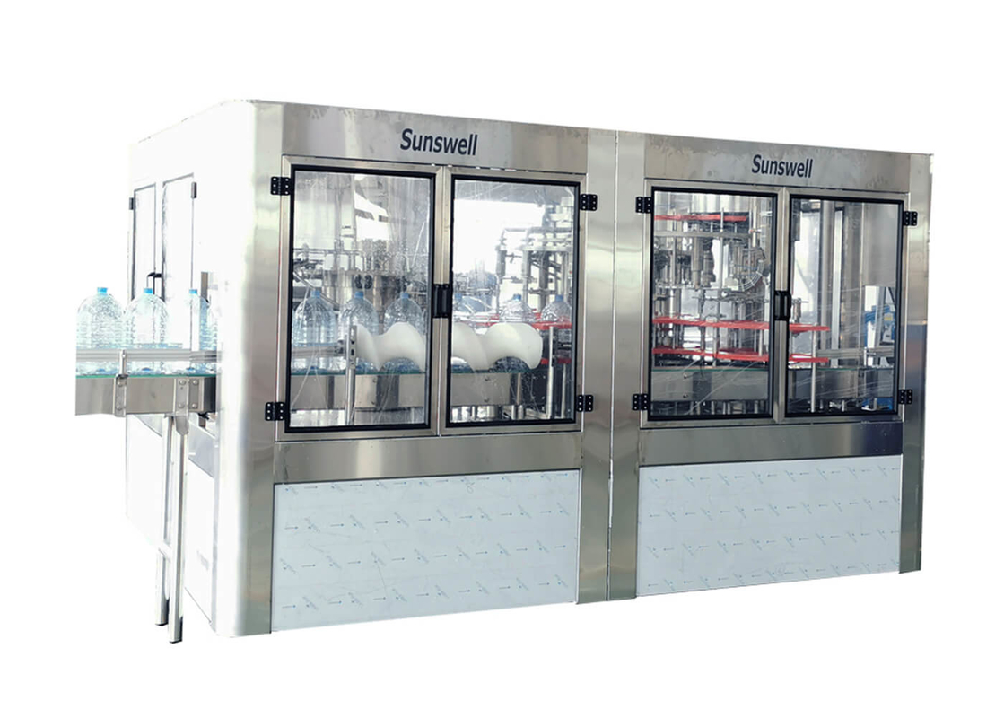 3L - 5L Water Washing Filling And Capping Machine For Big Plastic Bottle