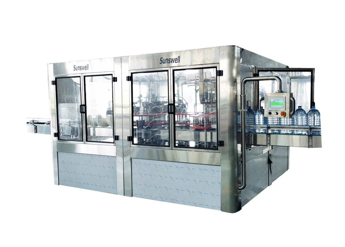 3-10L Bottle Barrel Washing Filling Capping Machine For Mineral / Pure / Drinking Water