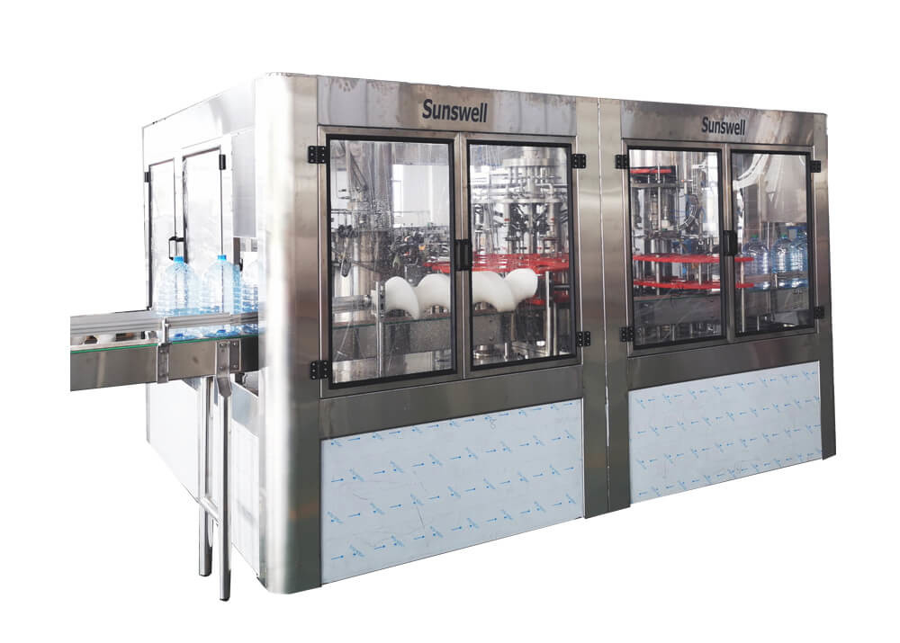 Large Bottle Drinking Water Filling Machines 3- In - One Monoblock Bottling Machine