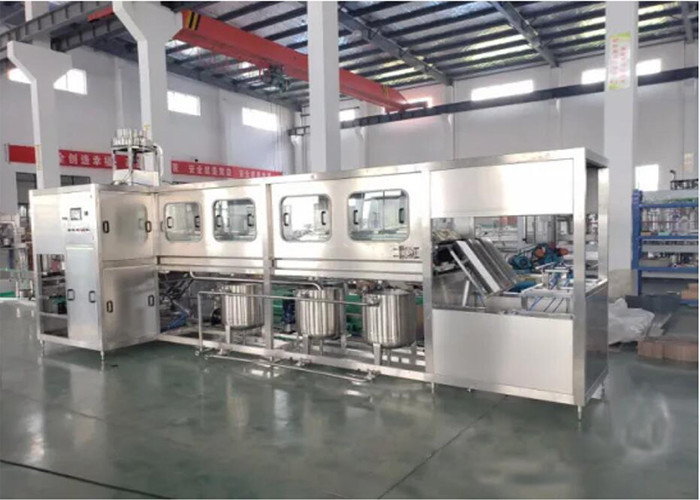 Steel Water Filling Machines , Mineral Water Bottling Plant 12 Months Warranty