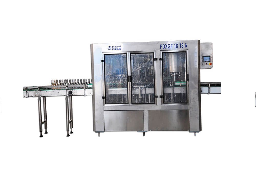 Automatic Carbonated Energy Drink Machine For Glass Bottle Beverage Production Line