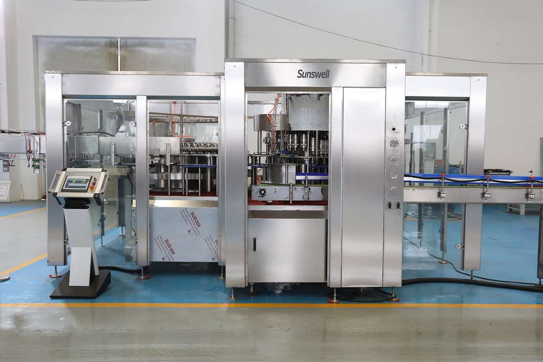 SS316L 2250ml CSD Carbonated Soda Beverage Filling Machine Monoblock