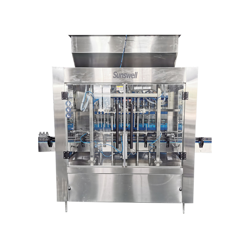 Programmable Linear Type Gravity Feed  Alcohol Bottle Filling Machine