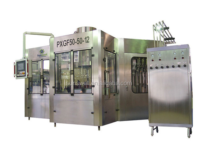 PET  Automatic Soft Drink Carbonated Filling Machine PLC Control