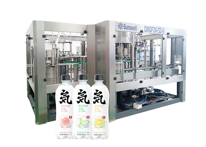 84 Valves Energy Drink Labeling Packaging Carbonated Filling Machine