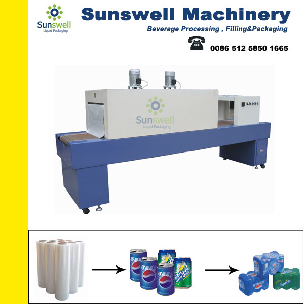 Semi-auto Shrink Packaging Equipment , Bottle Film Shrink Wrapping Machine