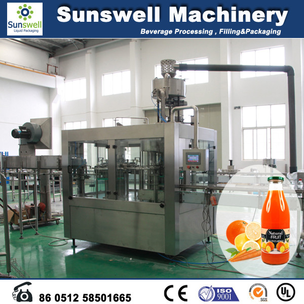 Constant Pressure Hot Filling Machine , 3 In 1 Juice Production Line