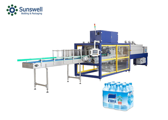 Half Tray PE Film Plastic  Water Bottle Wrapping Machine Fully Automatic