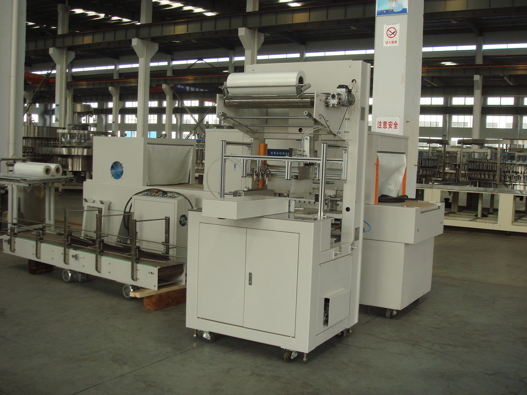 19kw Automatic Film Shrink Wrapping Packaging Equipment Machine for bottles and cans