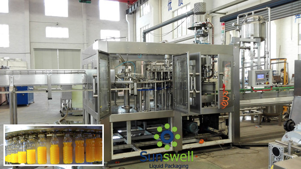 3 In 1 Juice Filling Machine Automatic With Water Treatment Line