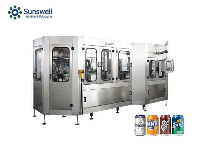 Aluminum Can Soda Beverage Filling Production Line Carbonated Bottling Machine