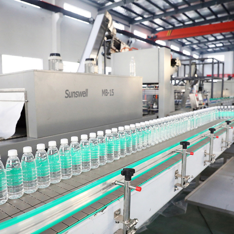 High Accuracy 316L Water Bottle Filling Machines Mineral 50Hz Production Line