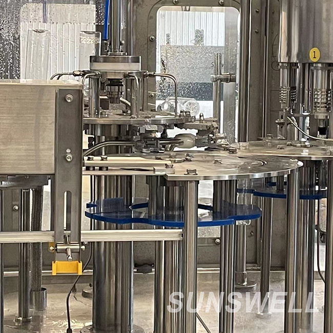Rotary Type Spring Water Rinsing Bottling Capping Monoblock Production Line Machine