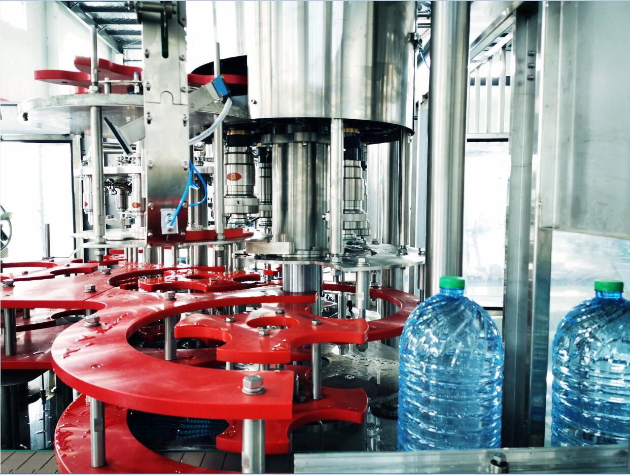 ISO Water Filling Machines With Rinsing Capping , Water Bottling Equipment